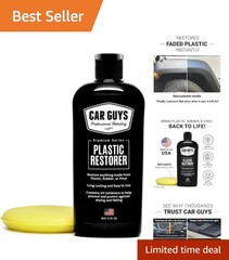 Auto Detailing 8 Oz Plastic Restorer – No Oily Mess, Lasts