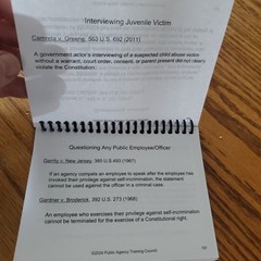 2024 Quick Reference Legal Guide Police Stops Questioning Search Arrest ID Force