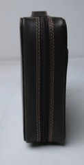 Hunter & Scribe Unisex Solid Buffalo Leather Bible Cover NC3 Dark Brown Large