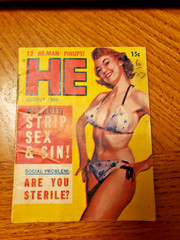 Lot 7 VINTAGE 1950s PINUPS CELEBRITY Magazine Lot Pocket SIZE