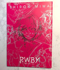 Shirow Miwa Rwby Rough Drawing Of Book Art Ultra Jump limited Used
