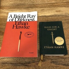 Ethan Hawke signed book + ARC lot! Rules for a Knight, A Bright Ray Of Darkness