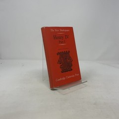 Henry IV Part I (The New Shakespeare) by William Shakespeare, J. Dover Wilson HC