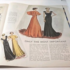 Vtg McCalls’s Mag Jan. 1936 30s Color Ads Fashion Plates Homes Nostalgia READ