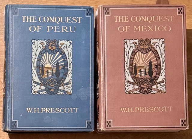 Conquest of Peru Conquest of Mexico Lot of 2 by W H Prescott 1906 HC Routledge G