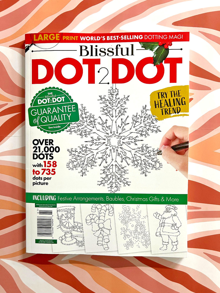 Blissful DOT-2-DOT Large Print Designs • Festive Holiday Themes & More!