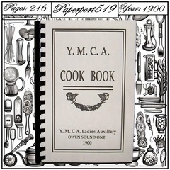 1900 Y.M.C.A. Cook Book Vintage 216 Pages