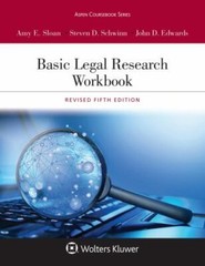 Basic Legal Research Workbook: Revised Fifth- Amy E Sloan, 1543804586, paperback