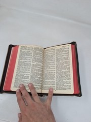 Vintage American Bible Society Holy Bible Leather Zip Zipper Maps 1961 50s 60s