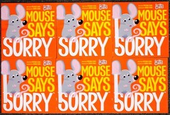LOT OF 6 Mouse Says Sorry Paperback Michael Dahl 8.5 x 8.5 inches