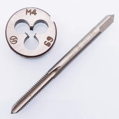HSS M4 x 0.7mm Tap and x Die Metric Thread Right Hand