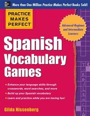 Practice Makes Perfect Spanish Vocabulary Games, Paperback by Nissenberg, Gil…