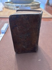 Miniature Leather Bound Book Of Common Prayer. 4”x2.5”x2”. ￼