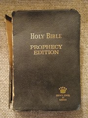 Holy Bible Prophecy Edition Crown Jewel Red Letter KJV Salem Kirban 1957 1971