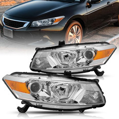 BRYGHT Headlight Assembly Replacement for 2008-2012 Honda Accord Coupe 2-Door OE