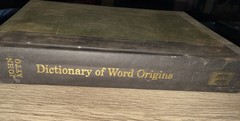 Dictionary Of Word Origins By John Ayto 1st edition rare