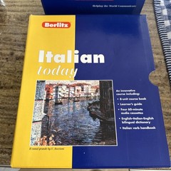 Berlitz ITALIAN TODAY Course Book Learners Guide English/Italian Dictionary +