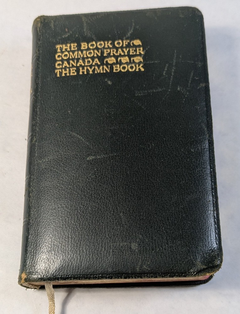 Rare Pocket Size Musson Common Prayer Canada Hymn Book Leather Gold Gilded Edge