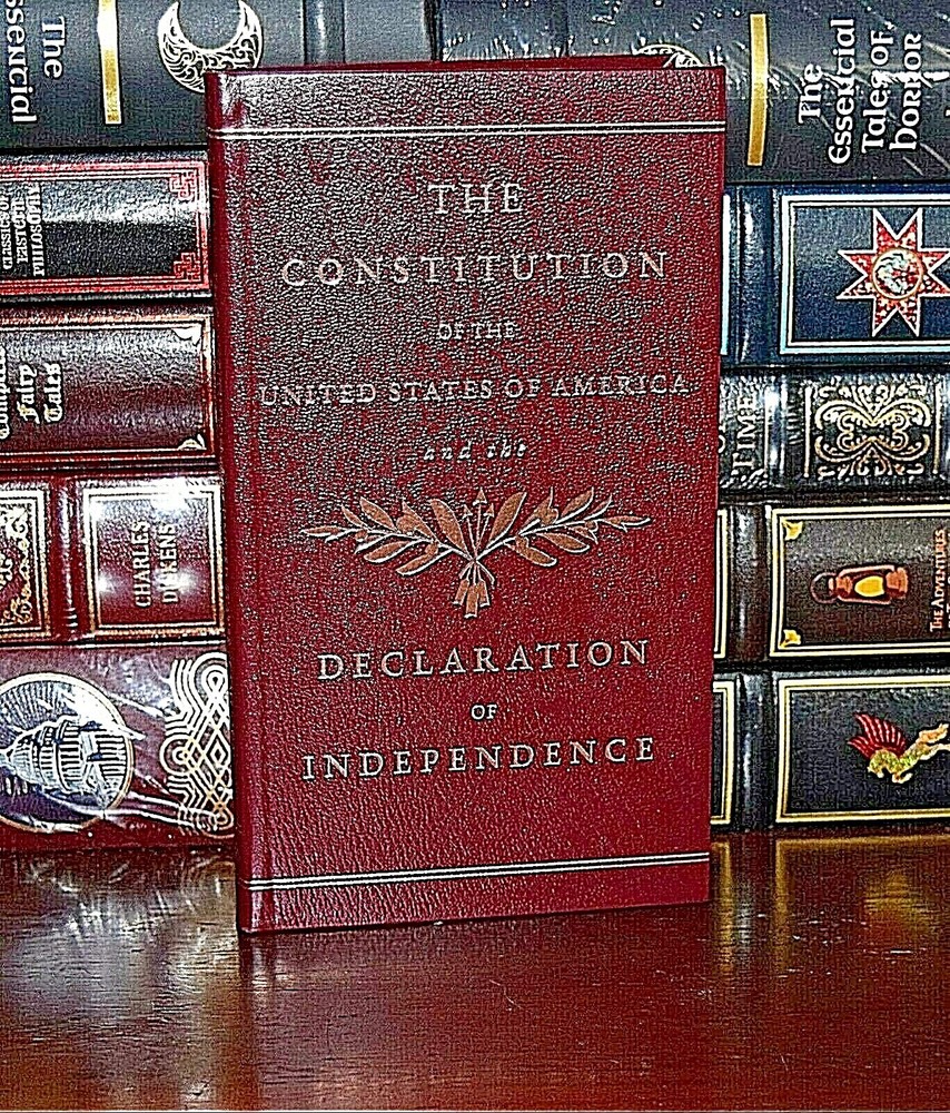 Constitution and the Declaration of Independence New Pocket Leather Bound Gift