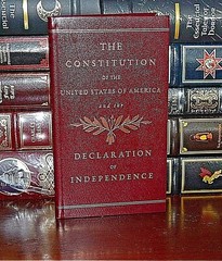 Constitution and the Declaration of Independence New Pocket Leather Bound Gift