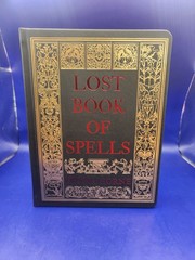 New LOST BOOK of SPELLS by Fiona Horne Hardcover Book Gold Red Page Witchcraft