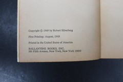 Up The Line Robert Silverberg 1969 First Printing Sci-Fi Ballantine Books PB