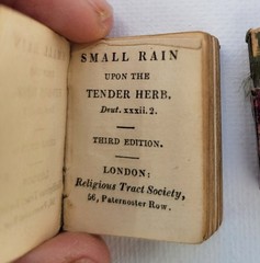 Small Rain Upon the Tender Herb 3rd Ed Red Leather 1832 Victorian Miniature Book