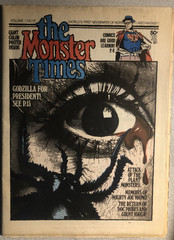 THE MONSTER TIMES #16 (1972) Horror SF Fantasy newspaper (w/poster) VG+/FINE-