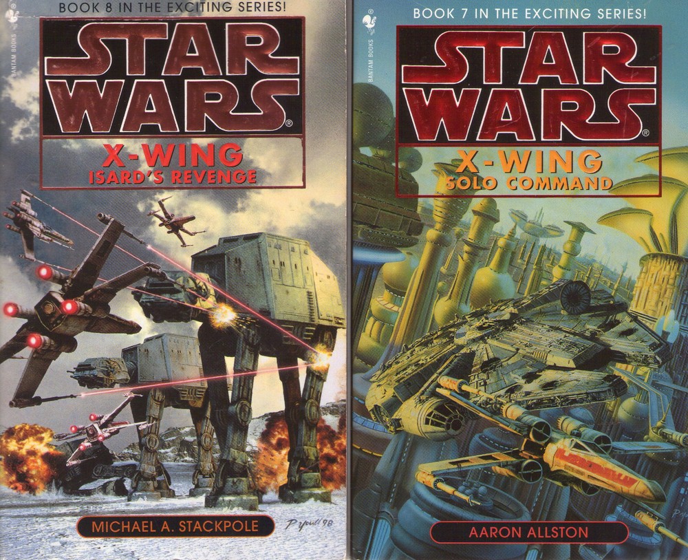 Complete Set Series Lot of 10 Star Wars X-Wing Books (Stackpole, Allston) PB.