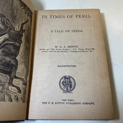 In Times Of Peril By G. A. Henty Lupton Reprint Illustrated Fine