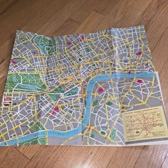 LONDON MAPS AND INFORMATION Book 1966 56 pages with LARGE MAP of LONDON