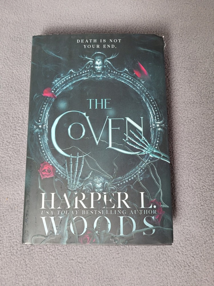 The Coven by Harper L. Woods Hardcover NEW WITH DEFECT TORN CORNER OF COVER