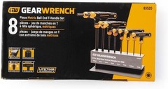 GEARWRENCH 8 Piece Metric Ball End 2mm 2.5mm 3mm 4mm 5mm 6mm 8mm 10mm