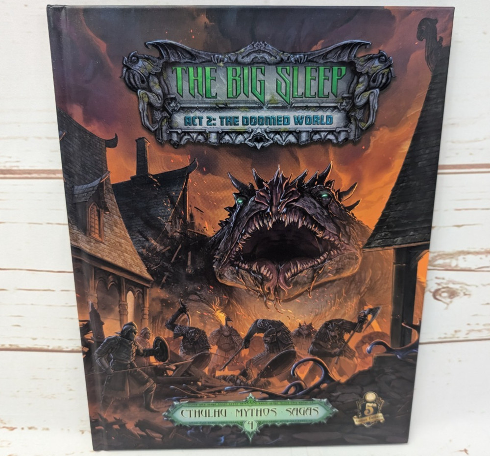 Cthulhu Mythos The Big Sleep Act 2 The Doomed World 2020 Petersen Games HB RPG
