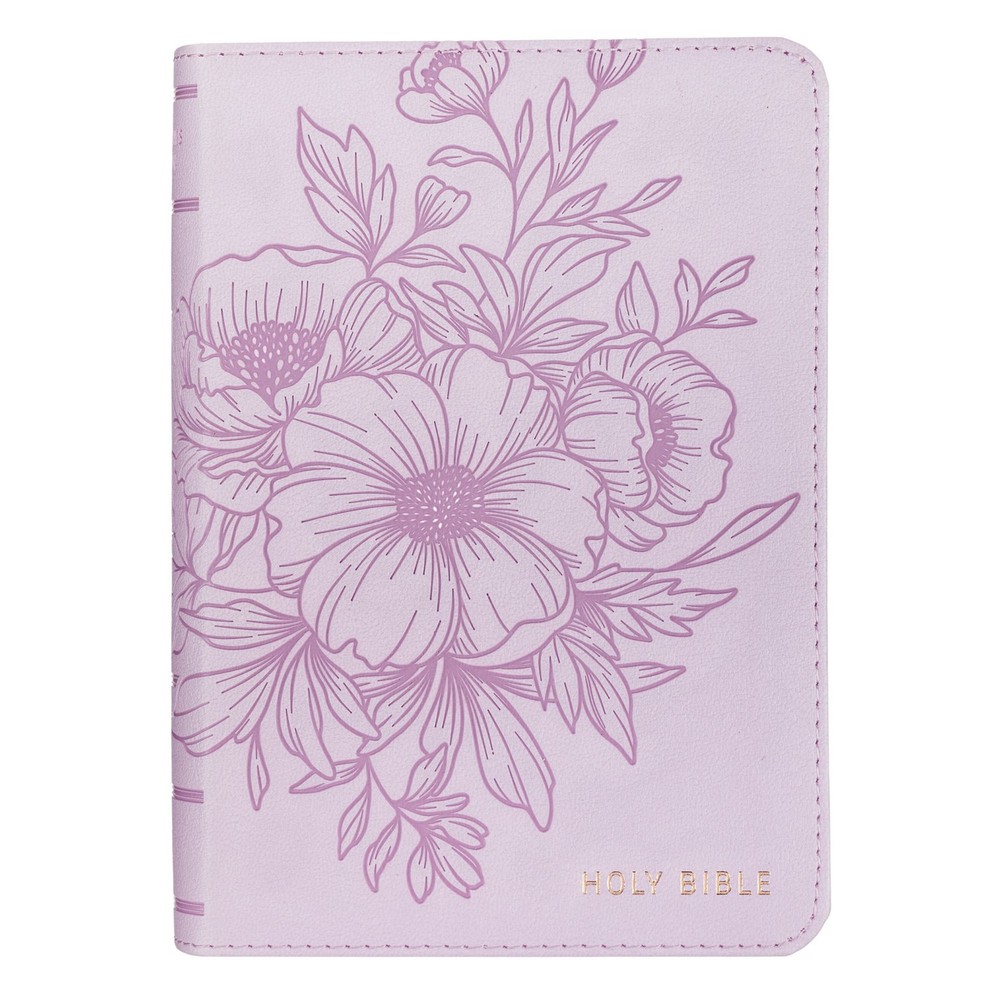 KJV Compact Large Print Bible-Purple Faux Leather
