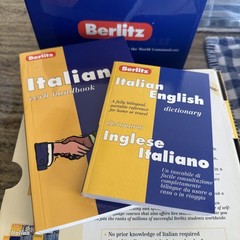 Berlitz ITALIAN TODAY Course Book Learners Guide English/Italian Dictionary +
