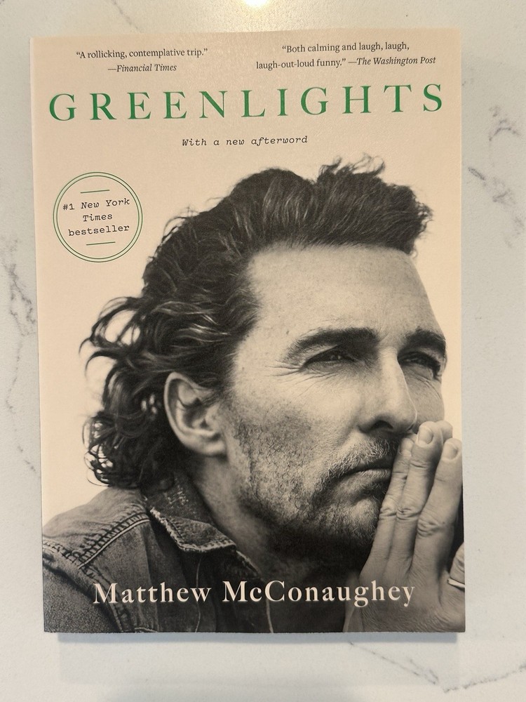 Greenlights by Matthew McConaughey Autograph Book Signed Auto Paperback #5