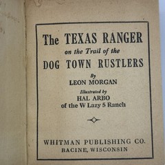 1936 THE TEXAS RANGER BLB VG- 3.5 Whitman Big Little Book #1135