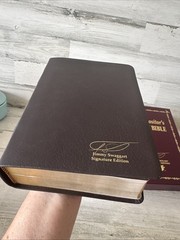 Bible KJV The Expositor Study Bible GENUINE LEATHER Jimmy Swaggart No Signature