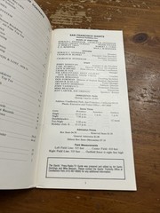 1974 SAN FRANCISCO GIANTS MEDIA GUIDE MLB BASEBALL 56 PAGES