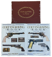 The Colt Engraving Book Vol 1&2 + Silk & Steel Signed Set by R.L. Wilson Ltd Ed
