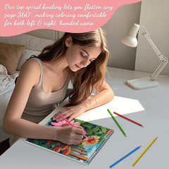 Adult Coloring Book for Women, Coloring Books for Adults Relaxation, Spiral Boun