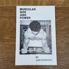 Super Rare Original Lou Ferrigno Muscular Size Power Bodybuilding Booklet Book