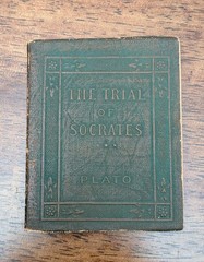 Antique 1st Edition 1921 THE TRIAL OF SOCRATES Plato PB Little Leather Library