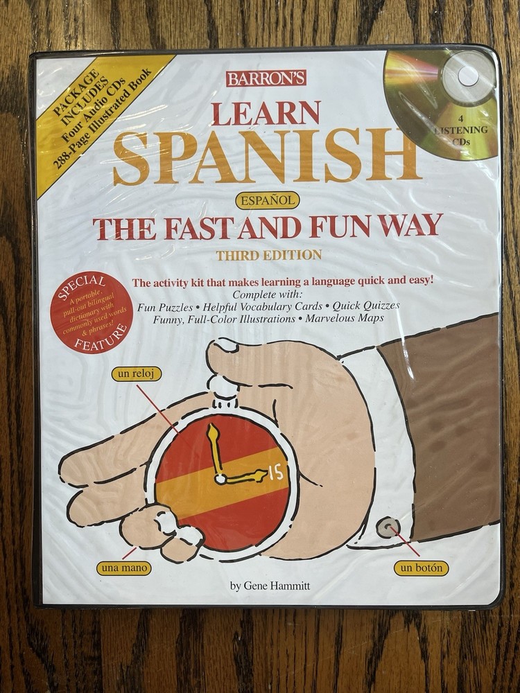 Barton’s Learn Spanish The Fast and Fun Way, 3rd. Edition CD and Book Set