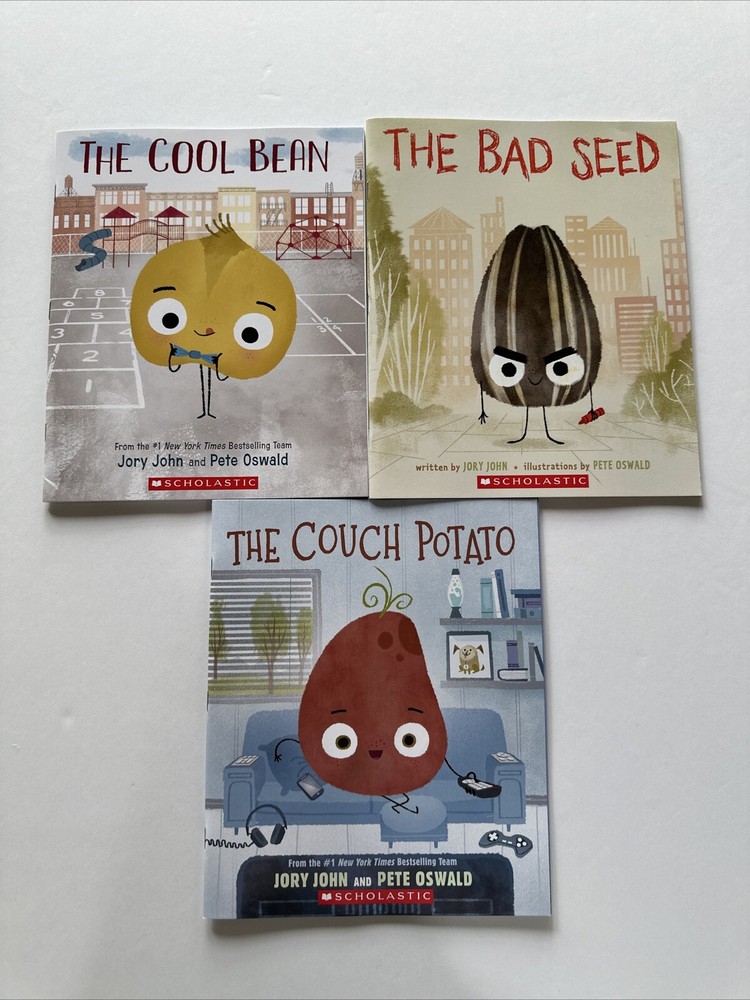 Jory John Children’s Book Lot Couch Potato- Bad Seed-Cool Bean Lot 3