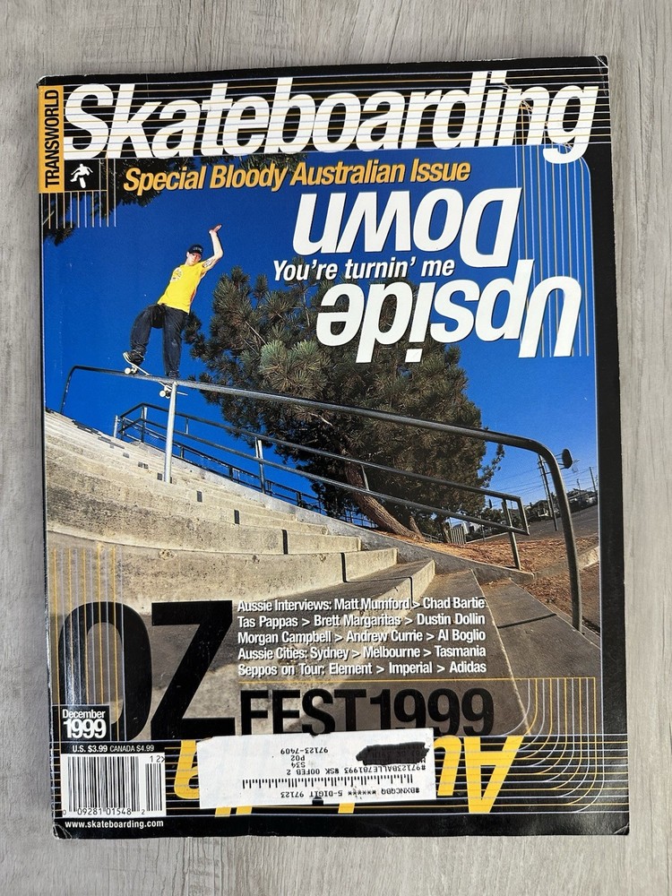 Transworld Skateboarding Magazine Volume 17 #12 December 1999 Australia OZ Fest