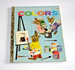 Little Golden Book Books Colors With Wheel 1959 #A28 First Edition “A”
