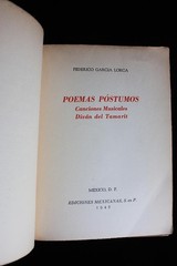 Federico García Lorca – Poemas póstumos – 1st ed. 1945