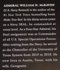 2019 Sea Stories by Admiral William McRaven SIGNED First Edition Hardcover Book